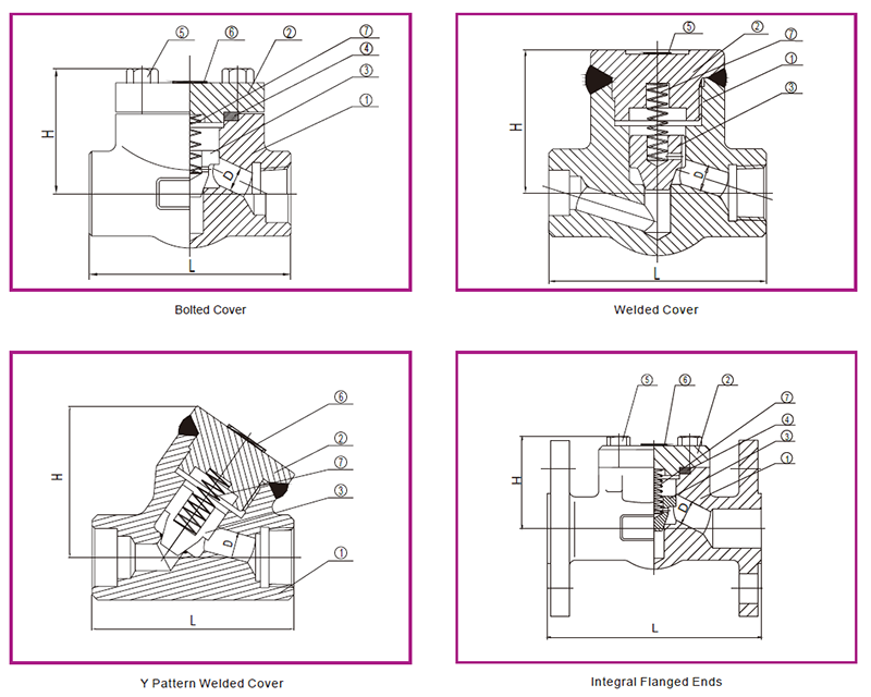 Forged Piston Check Valves Forged Piston Check Valves